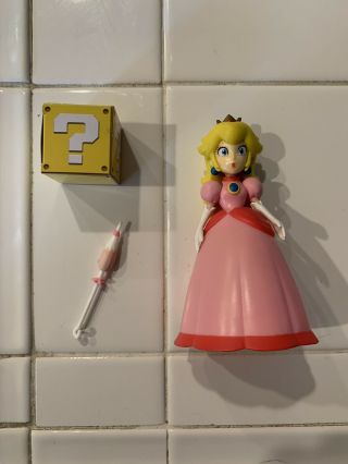 Jakks Pacific Mario World Of Nintendo 4 " Wave Princess Peach Figure 1 - 5