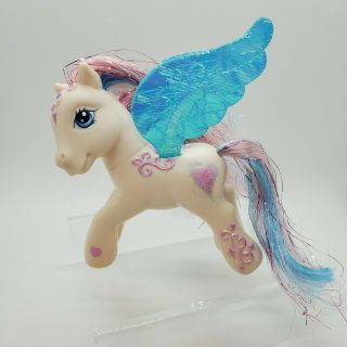 2004 My Little Pony Star Catcher Soft Wings Glitter Tinsel Pegasus Mlp G3 Hasbro
