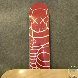 KAWS Bearbrick Be@rbrick Companion OriginalFake Supreme RED Skateboard LONGBOARD 3