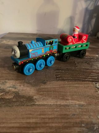 Fisher Price Thomas And Friends Wooden Train Set Santa’s Little Engine