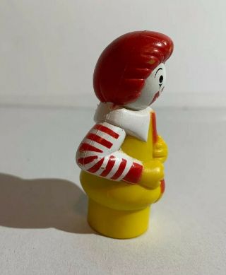Vintage 1989 Fisher - Price Little People McDonald ' s Ronald McDonald 3