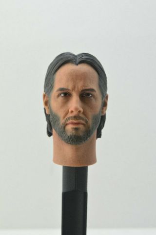 1/6 Scale Keanu Reeves John Wick 2.  0 Head Sculpt For Hot Toys