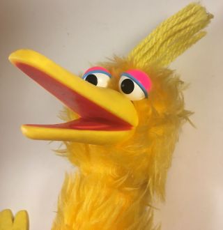 Vintage 1980 Talking Big Bird Plush Pull String Jim Henson Muppets Gabriel Vtg