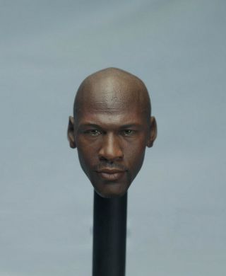 1/6 Michael Jordan Head Sculpt For 12 " Hot Toys Enterbay Phicen M36 Figure Body