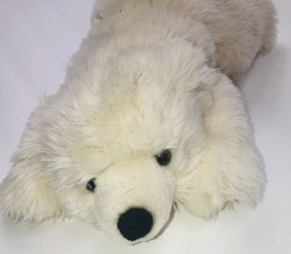 Aurora World Polar Bear Plush Realistic White Cream Stuffed Animal 13”