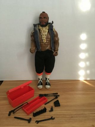 Vintage 1983 A - Team 12” Talking Mr T B.  A.  Baracus Action Figure With Accessories
