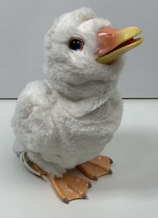 Fur Real Friends White Baby Duck Interactive Toy Animal 7 " Hasbro 2010 Easter