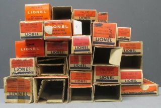 Lionel O Gauge Postwar Freight Car Empty Boxes: 3424,  3434,  9779,  9748,  2454,  64