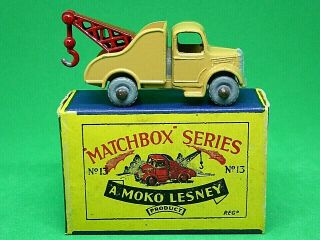 Matchbox Lesney No.  13a Bedford Wreck Truck In Type 