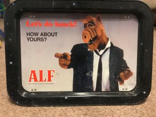 Vintage Alf Metal Tv Tray 1987 " Let 