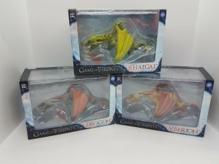 Game Of Thrones Loyal Subjects Action Vinyls Set Of 3 Rhaegal Viserion Drogon