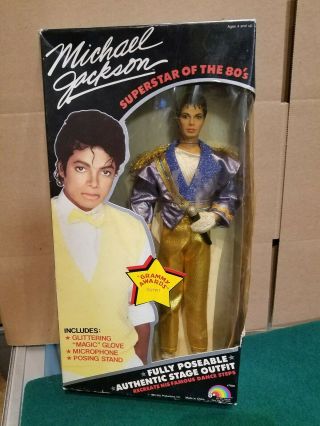 Vintage 1984 Ljn Michael Jackson Doll Grammy Awards Outfit
