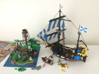 Lego Pirates 6274 Caribbean Clipper,  6270 Forbidden Island,  6235 Buried Treasure