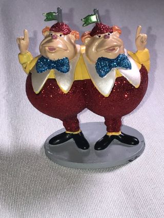 Twiddle Dee & Dum 3 " Disney Alice In Wonderland Pvc Figure Toy Cake Topper