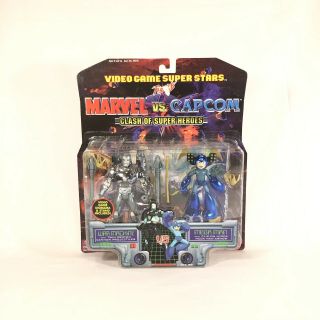 Toy Biz Marvel Vs Capcom War Machine Vs Mega Man 1999 Vintage Rare Iron Man