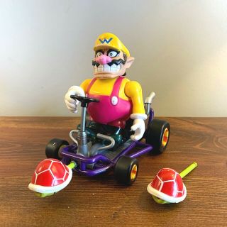 Toy Biz Nintendo Stars Mario Kart 64 Wario Motorized Kart & Koopas Turtles