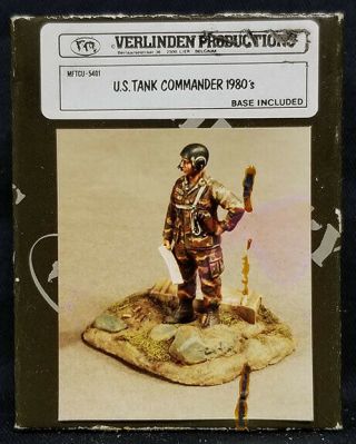 $9.  99 Nr Figure Blowout Verlinden 5401 54mm Metal Us Tank Commander 1980 