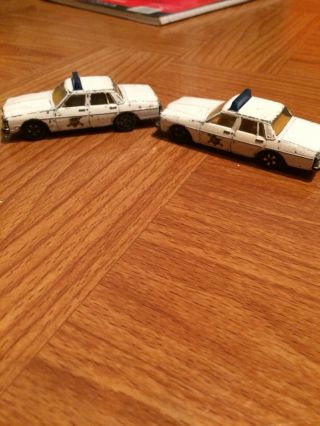 Vintage Ertl Dukes Of Hazzard Police Cars 1:64 Diecast.  1980 Pontiac Bonneville.