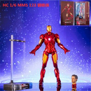 Xmas Gift Mms123 1/6th Scale Iron Man 2 Mark Iv Hc Toys Pvc Figure
