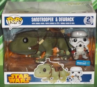Funko Pop Star Wars Dewback & Sandtrooper 2 - Pack Walmart Exclusive Bobble Head