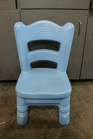 Vintage Little Tikes Blue Victorian Chair For Table Kitchen Child Size