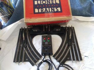 Lionel 1121 One Pair Electric Remote Control Switches For 027 Track Part Of Box