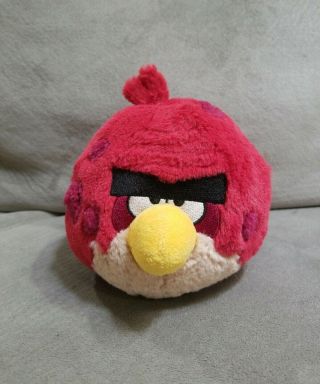 Angry Birds Plush Red Spots With Sound Big Brother Terence Red Bird 5 "