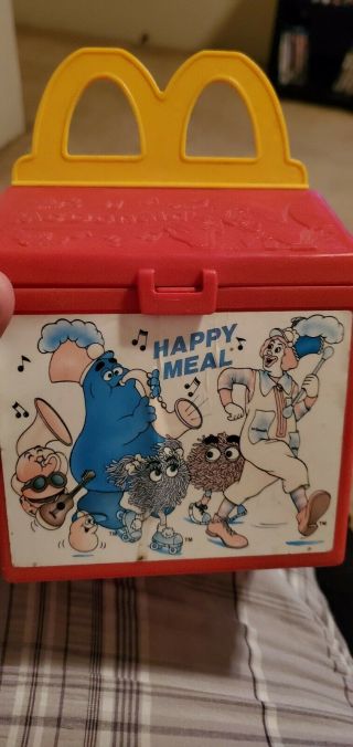 Vintage 1989 Fisher Price " Mcdonalds " Happy Meal Lunch Container Made In Usa More