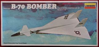 Vintage Lindberg B - 70 Bomber - Cat.  5403 - 1/180 Scale - 1981 -
