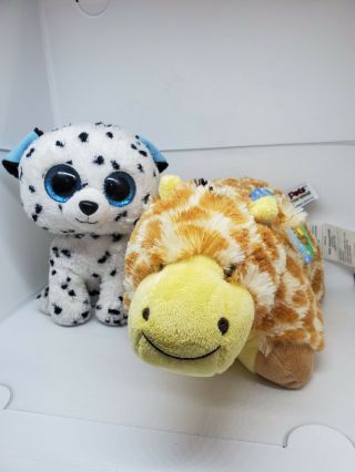 Pillow Pets Signature Jolly Giraffe Stuffed Animal Plush Toy,