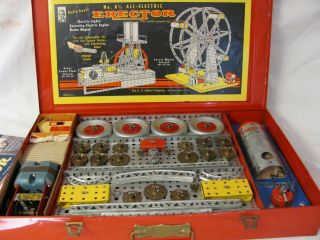 100 Complete/ Mid 50s Gilbert Erector Set/ 8 1/2 Ferris Wheel/ Buy It Now