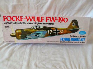 Focke - Wulf Fw - 190 German Ww2 Fighter - Interceptor Flying Balsa Model Plane Kit