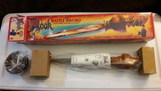 Hook Peter Pan Battle Sword Mattel 1991 With Clashing Sounds