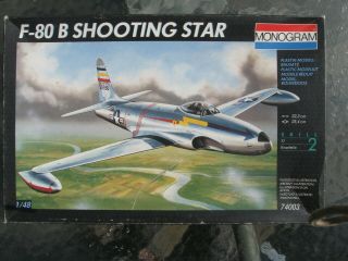Vintage Monogram 1/48 F - 80b Shooting Star 74003