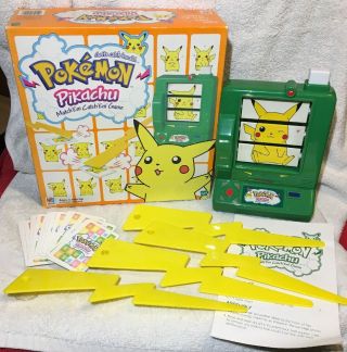 Vintage Hasbro Milton Bradley Pokemon Pikachu Matchem Catchem Match All Game