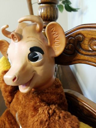 Vintage My Toy Rubber Face Borden Cow Bessie Advertising Plush 3