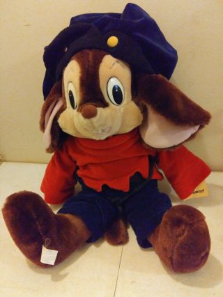 Vintage 1986 Fievel An American Tail 22 " Plush Mouse Sears With Tags Caltoy