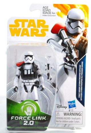 Star Wars First Order Stormtrooper Figure Force Link 2.  0 Moc 2017 Hasbro