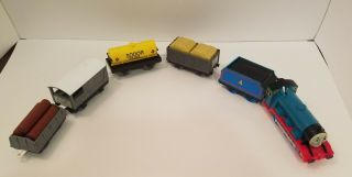 Ttf - Gordon (and) Tomy Trackmaster Motorized With Toad And 3 Cars