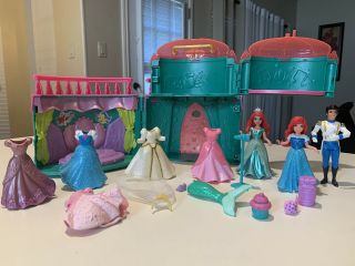 Disney Princess Royal Party Ariel Palace Playset With Dolls