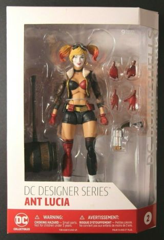 Harley Quinn Dc Bombshells Action Figure - Dc Designer Series Ant Lucia