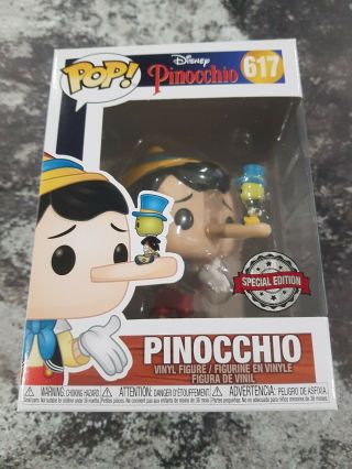 Funko Pop Disney Pinocchio With Jiminy Cricket Exclusive,  Pop Protector