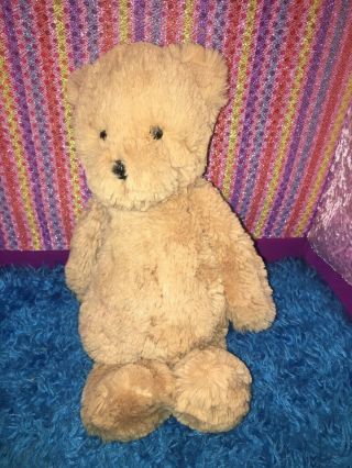 Vguc - 12” Jellycat Bashful Bear Plush Golden Tan Medium Soft Teddy