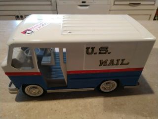 Vintage 1960s Buddy L Us Mail Toy Truck Pressed Metal Red Stripe Version