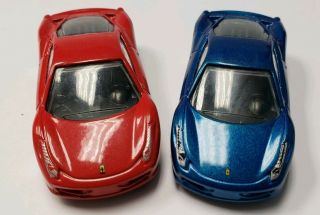 Hot Wheels Ferrari 458 Italia 1) Red 1) Blue Variation Loose