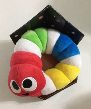 Slither.  Io 24” Bendable Soft Plush Red White Blue Green Yellow Caterpillar Toy