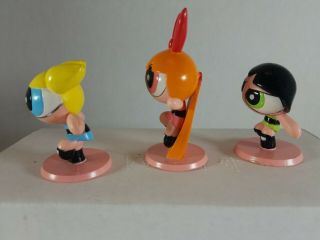 Powerpuff Girls Cake Toppers PVC Figures 2000 Cartoon Network Bakery Crafts 3