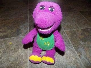 9 " Barney Love N Lights Stars Musical Singing Plush Stuffed Animal Dinosaur Toy