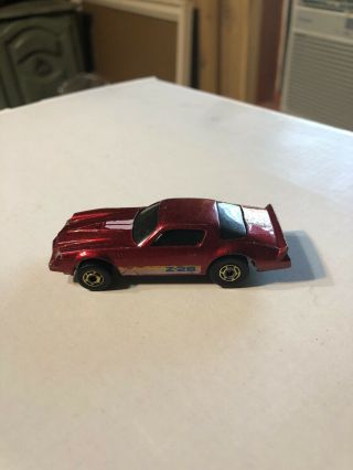 Vintage Hot Wheels Chevy Camaro Z - 28 Red Candyapple Candy Apple 1982 Hot Ones