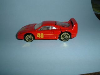 Hot Wheels 1988 Vintage Red Ferrari F40 Classic Racer 1:64 Scale